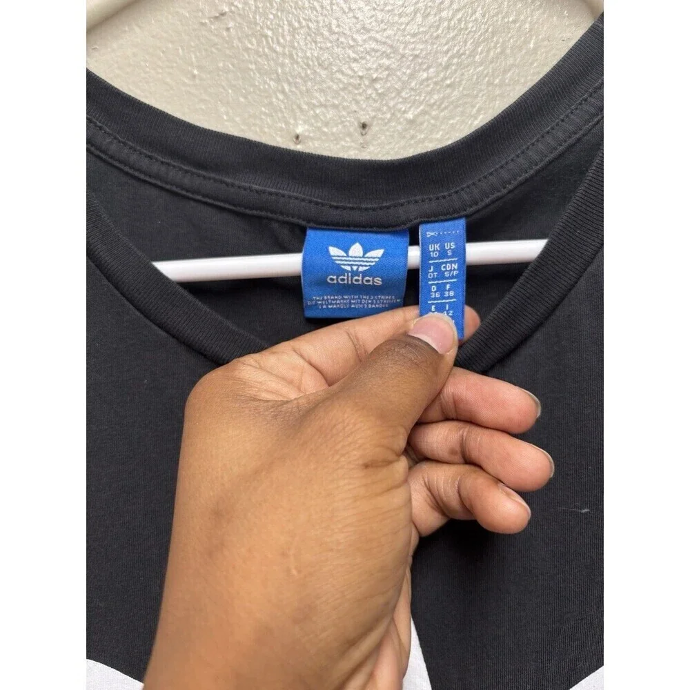 Adidas Originals Men's Trefoil Tank Top Black/White DV1509 Men's Size Small